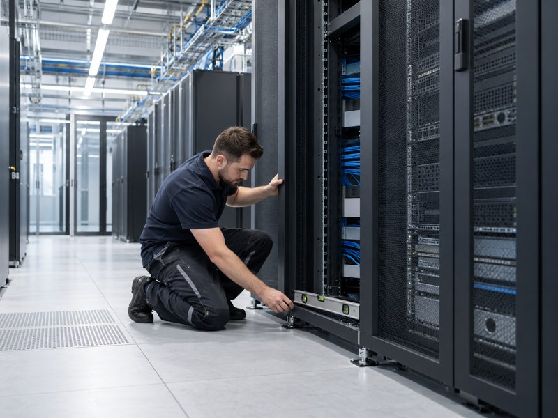 Suministro e instalación de RACKS en un centro de procesamiento de datos